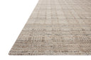 Finished in subtle pebble and misty tones with graphic styling, the Sonya SOY-02 Pebble / Fog Area Rug is a hand-loomed wool area rug for modern living