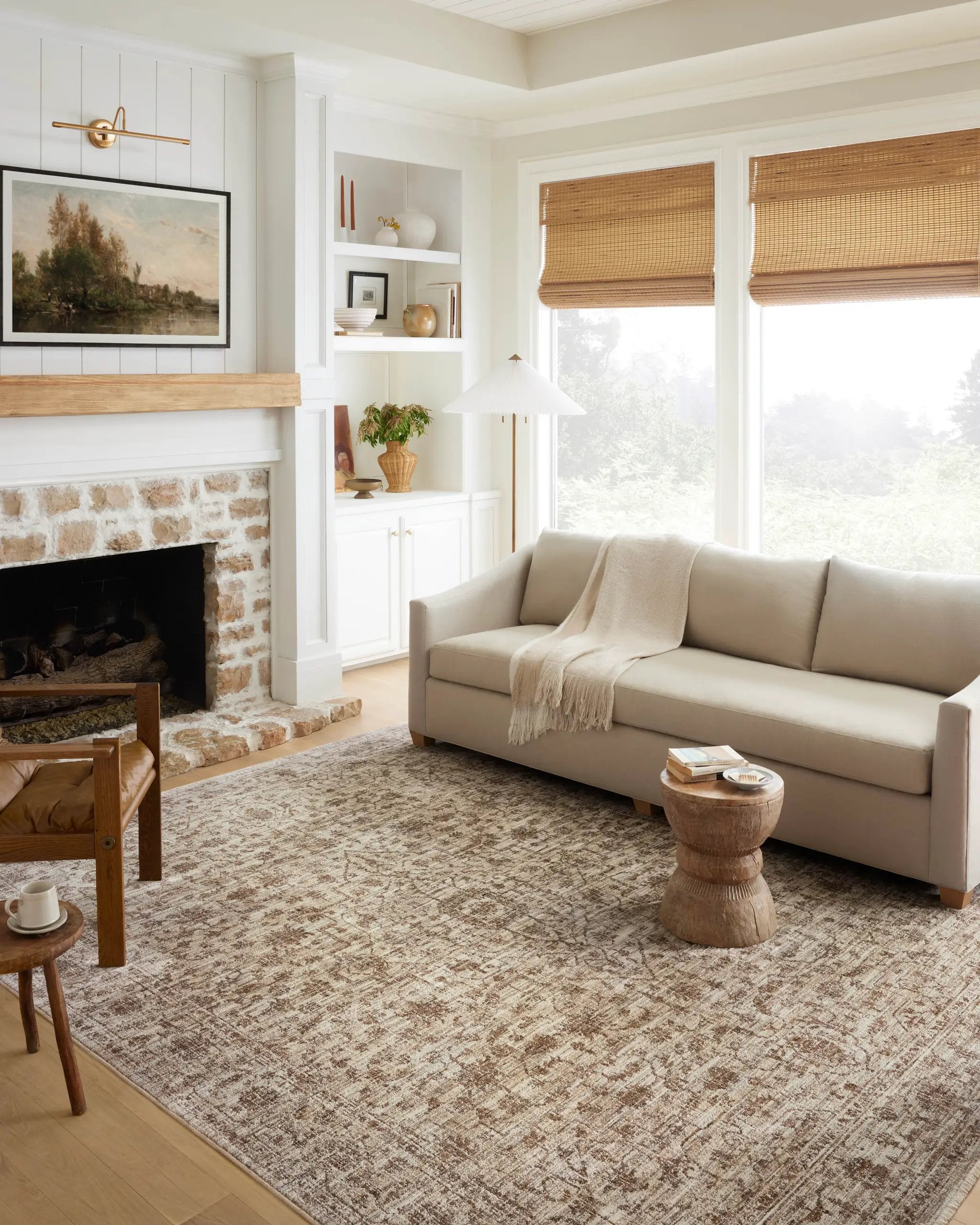 Sorrento SOR-01 Bark / Natural Area Rug by Loloi