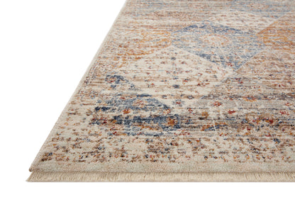 With refined ivory and vibrant multi-toned hues and vintage styling, the Sorrento SOR-02 Ivory / Multi Area Rug is a power-loomed 100% polyester area rug that elevates any room
