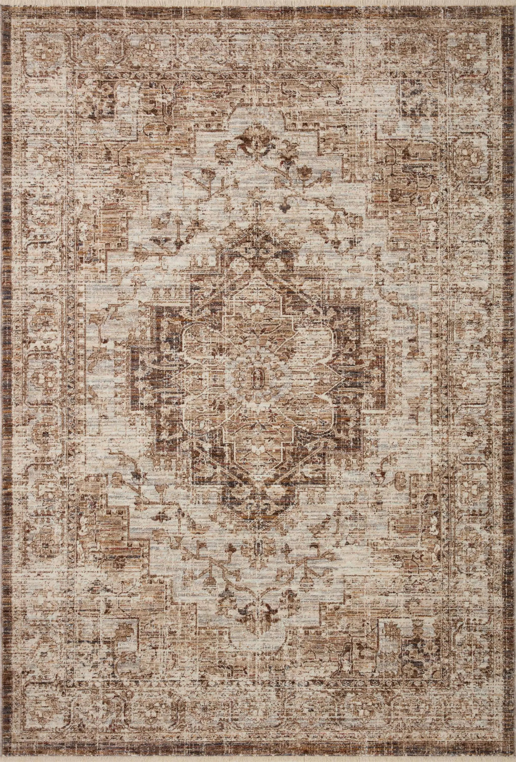 Sorrento SOR-03 Mocha / Multi Area Rug by Loloi