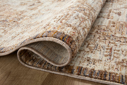The Sorrento SOR-03 Mocha / Multi Area Rug blends luxurious mocha and vibrant multi-toned tones and vintage motifs into a power-loomed 100% polyester area rug with timeless appeal