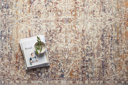 A stunning power-loomed 100% polyester area rug with vintage detail, the Sorrento SOR-04 Natural / Multi Area Rug features warm natural and vibrant multi-toned tones for a polished look