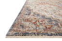 The Sorrento SOR-05 Ivory / Fiesta Area Rug delivers refined ivory and lively fiesta beauty and vintage elegance in a power-loomed 100% polyester area rug