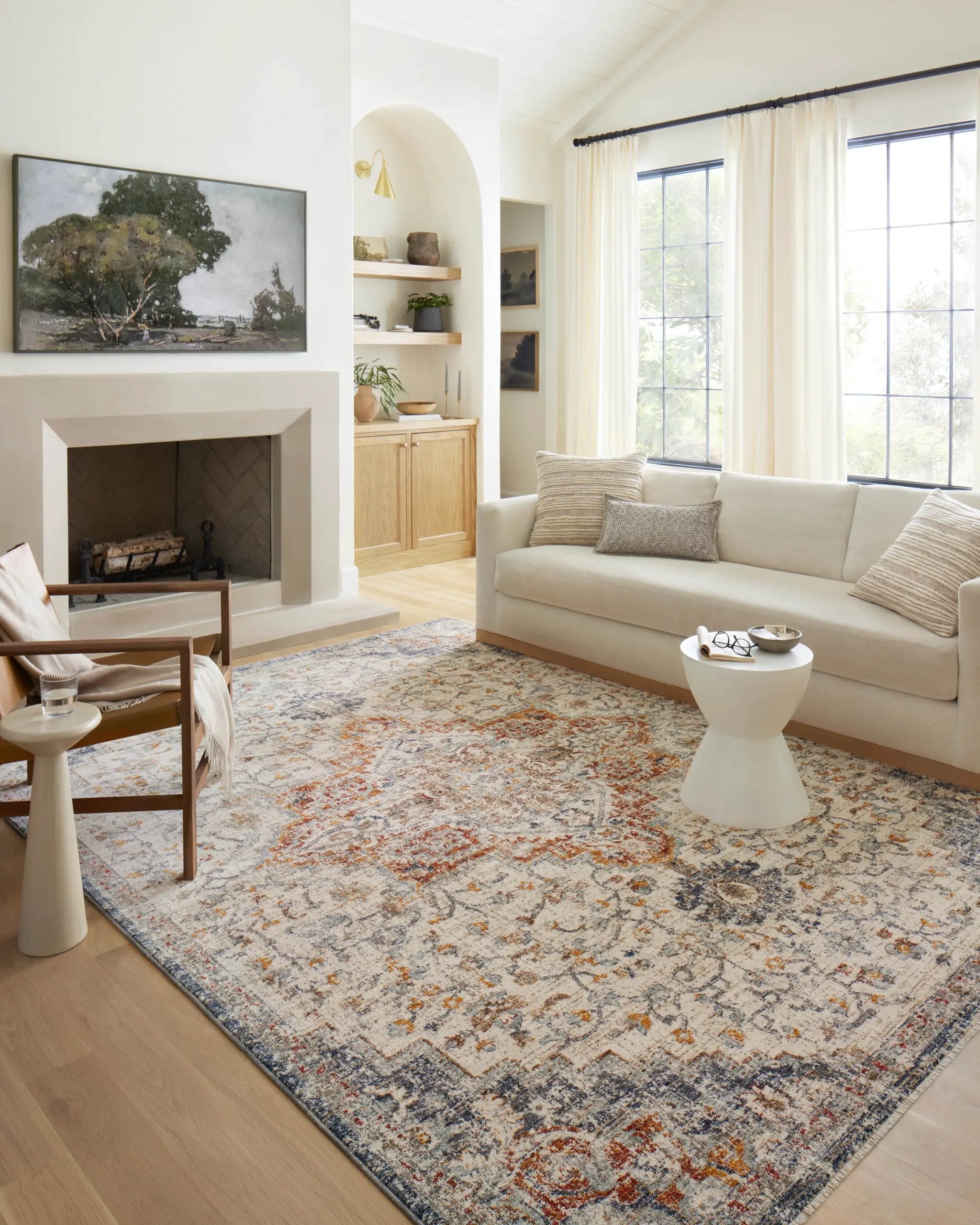 Sorrento SOR-05 Ivory / Fiesta Area Rug by Loloi