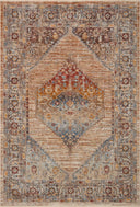 Designed with vintage artistry in vibrant multi-toned and glowing sunset hues, the Sorrento SOR-06 Multi / Sunset Area Rug is a power-loomed 100% polyester area rug that stands out