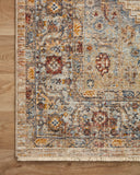 Designed with vintage artistry in vibrant multi-toned and glowing sunset hues, the Sorrento SOR-06 Multi / Sunset Area Rug is a power-loomed 100% polyester area rug that stands out