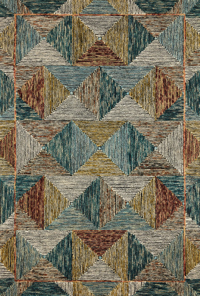 Spectrum SPE-01 Lagoon / Spice Area Rug by Loloi