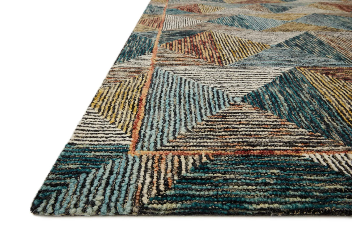 Spectrum SPE-01 Lagoon / Spice Area Rug by Loloi