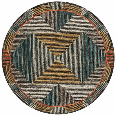 Spectrum SPE-01 Lagoon / Spice Area Rug by Loloi