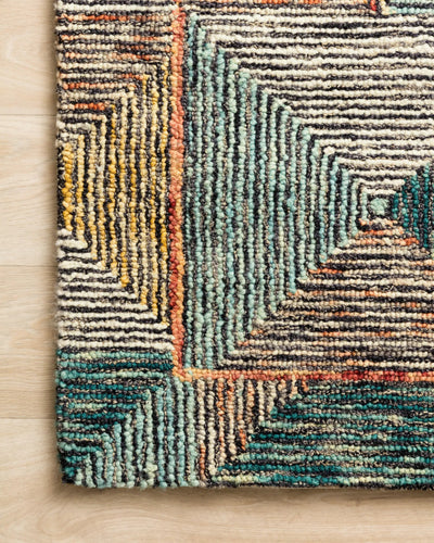 Spectrum SPE-01 Lagoon / Spice Area Rug by Loloi