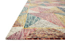 Rich in shimmering silver and lively fiesta hues with geometric and eclectic detail, the Spectrum SPE-01 Silver / Fiesta Area Rug is a hooked wool area rug built for style and comfort
