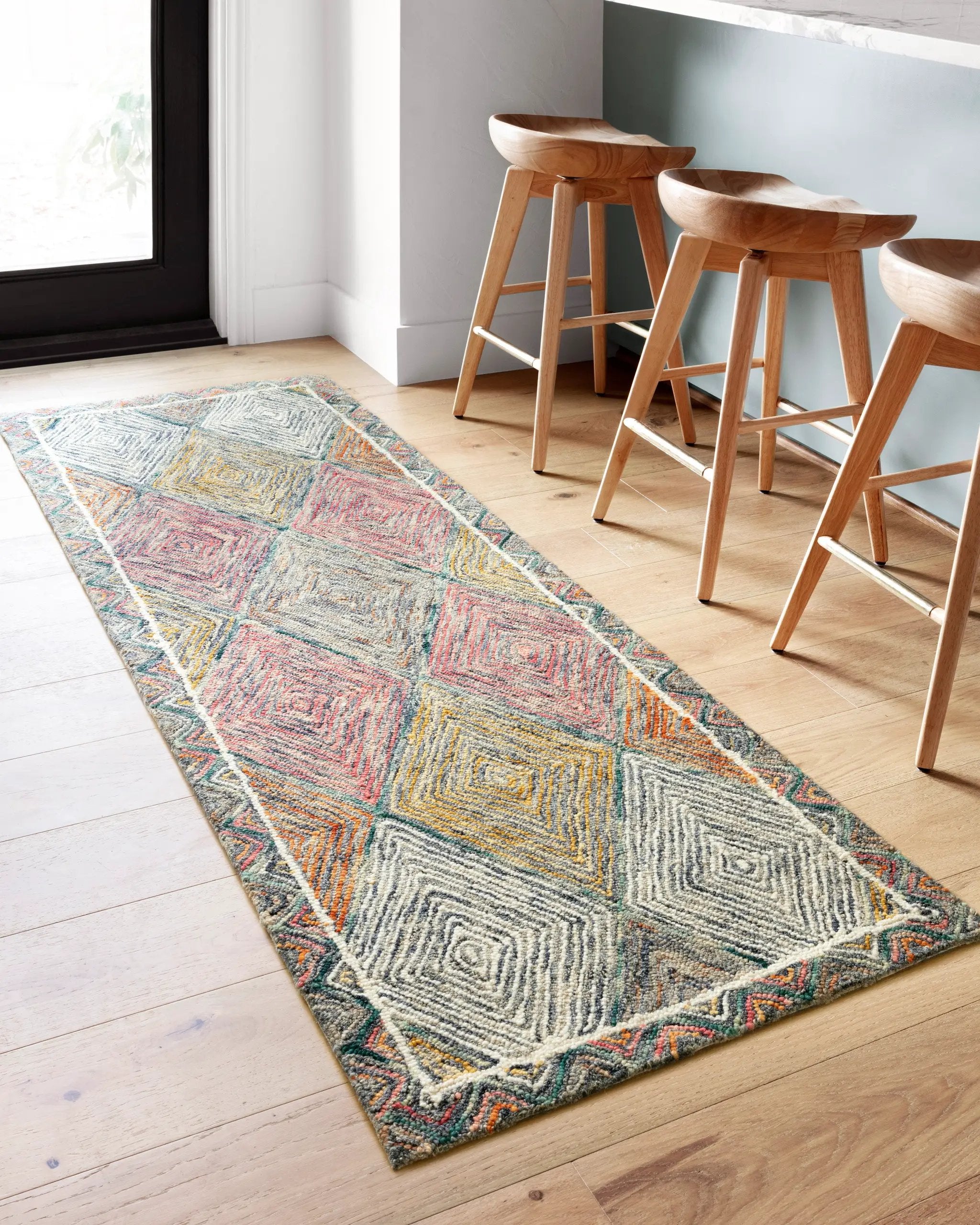 Spectrum SPE-02 Turquoise / Fiesta Area Rug by Loloi