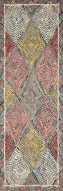 Expertly crafted as a hooked wool area rug with geometric and eclectic artistry, the Spectrum SPE-02 Turquoise / Fiesta Area Rug captures vivid turquoise and lively fiesta tones beautifully