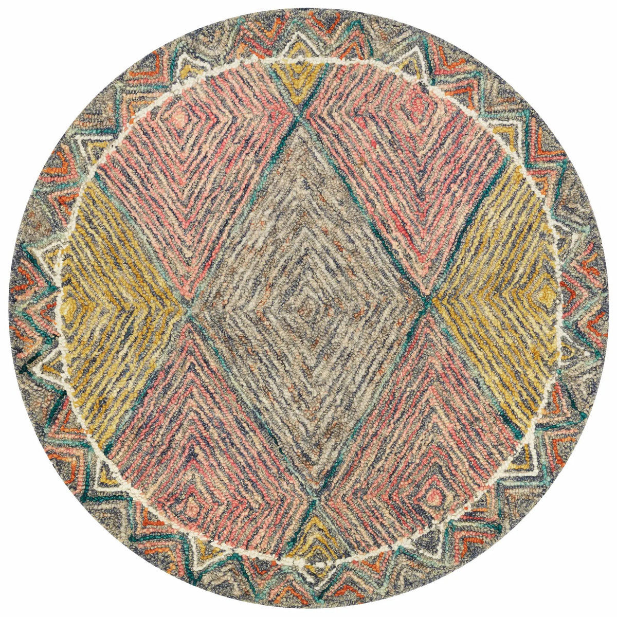 Spectrum SPE-02 Turquoise / Fiesta Area Rug by Loloi
