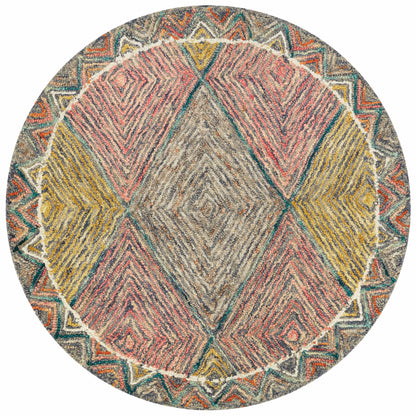 Expertly crafted as a hooked wool area rug with geometric and eclectic artistry, the Spectrum SPE-02 Turquoise / Fiesta Area Rug captures vivid turquoise and lively fiesta tones beautifully