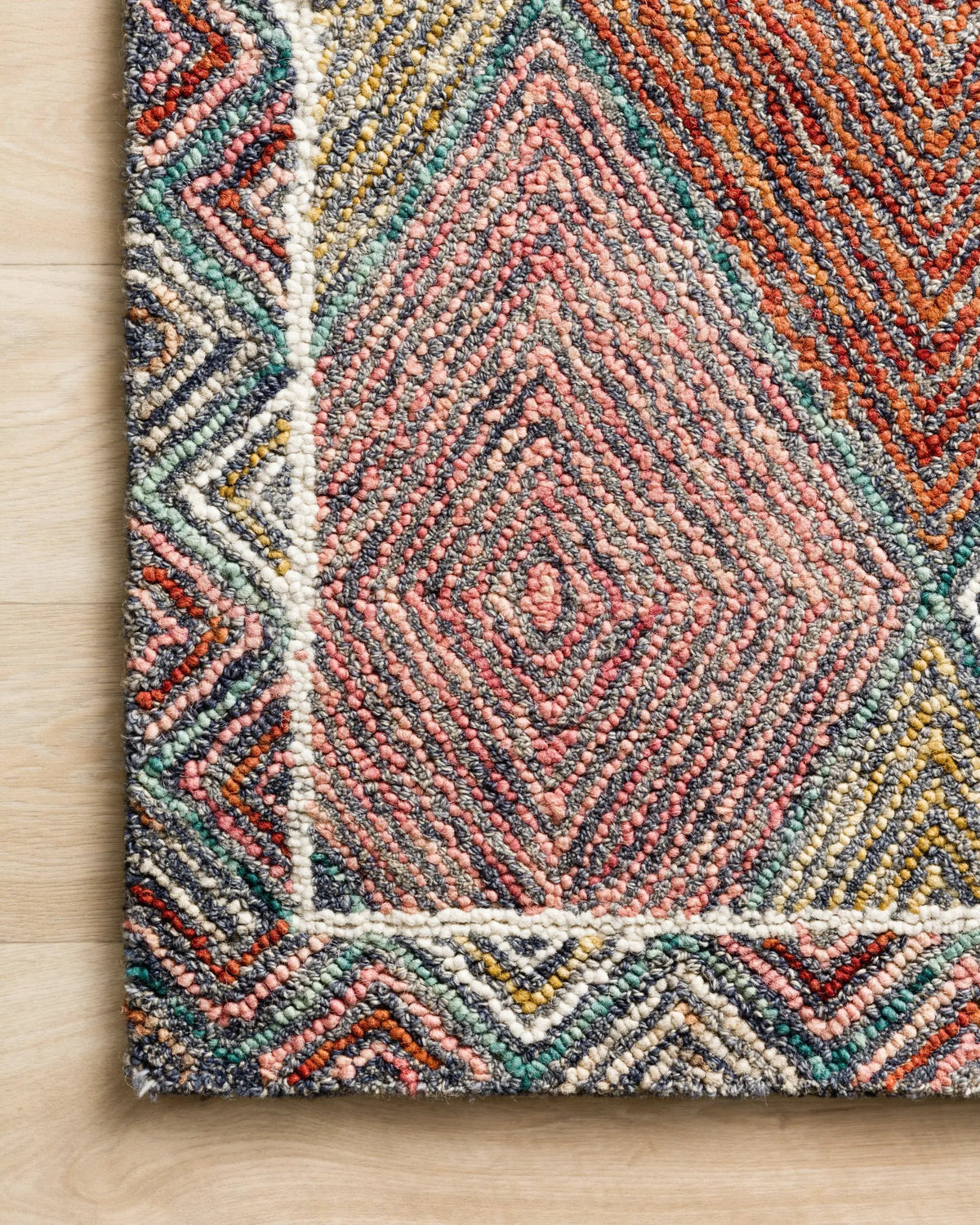 Spectrum SPE-02 Turquoise / Fiesta Area Rug by Loloi