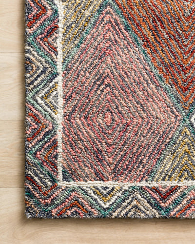 Spectrum SPE-02 Turquoise / Fiesta Area Rug by Loloi