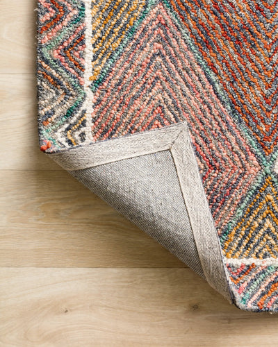 Spectrum SPE-02 Turquoise / Fiesta Area Rug by Loloi