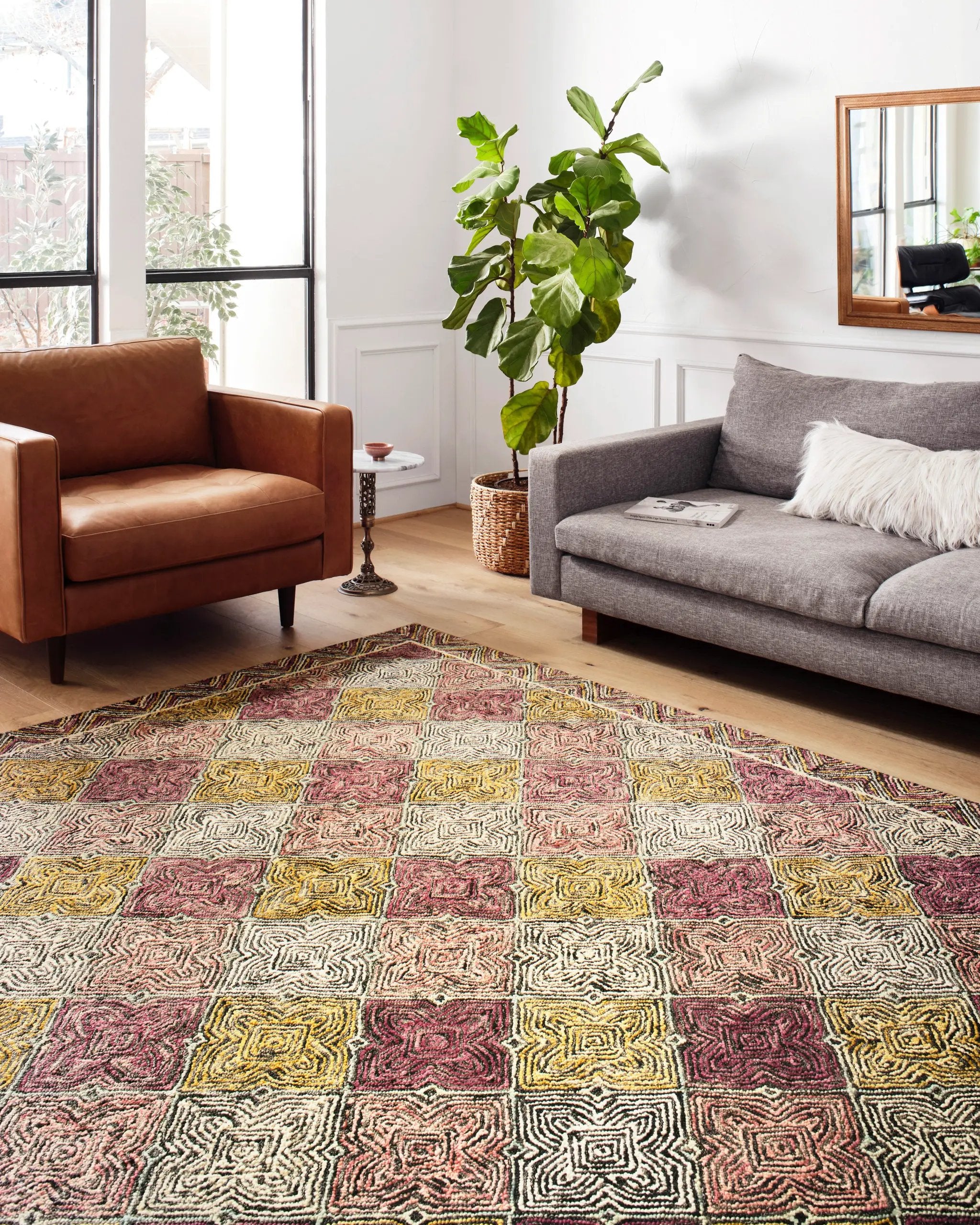 Spectrum SPE-03 Charcoal / Multi Area Rug by Loloi