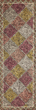 The Spectrum SPE-03 Charcoal / Multi Area Rug brings deep charcoal and vibrant multi-toned character and geometric and eclectic flair to your home in a hooked wool area rug