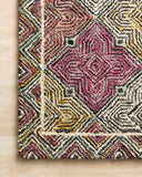 The Spectrum SPE-03 Charcoal / Multi Area Rug brings deep charcoal and vibrant multi-toned character and geometric and eclectic flair to your home in a hooked wool area rug