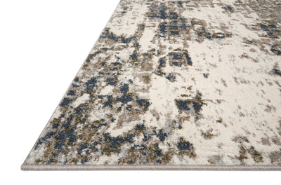 Finished in distinctive pewter and earthy olive tones with abstract styling, the Spirit SPI-01 Pewter / Olive Area Rug is a power-loomed 100% polypropylene area rug for modern living