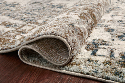 Finished in distinctive pewter and earthy olive tones with abstract styling, the Spirit SPI-01 Pewter / Olive Area Rug is a power-loomed 100% polypropylene area rug for modern living