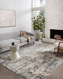 A power-loomed 100% polypropylene area rug with abstract design in grounding stone and calming blue hues, the Spirit SPI-02 Stone / Blue Area Rug is a standout in any décor