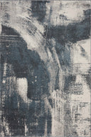 Dressed in deep indigo and refined ivory hues with abstract detail, the Spirit SPI-04 Indigo / Ivory Area Rug is a power-loomed 100% polypropylene area rug that completes any room