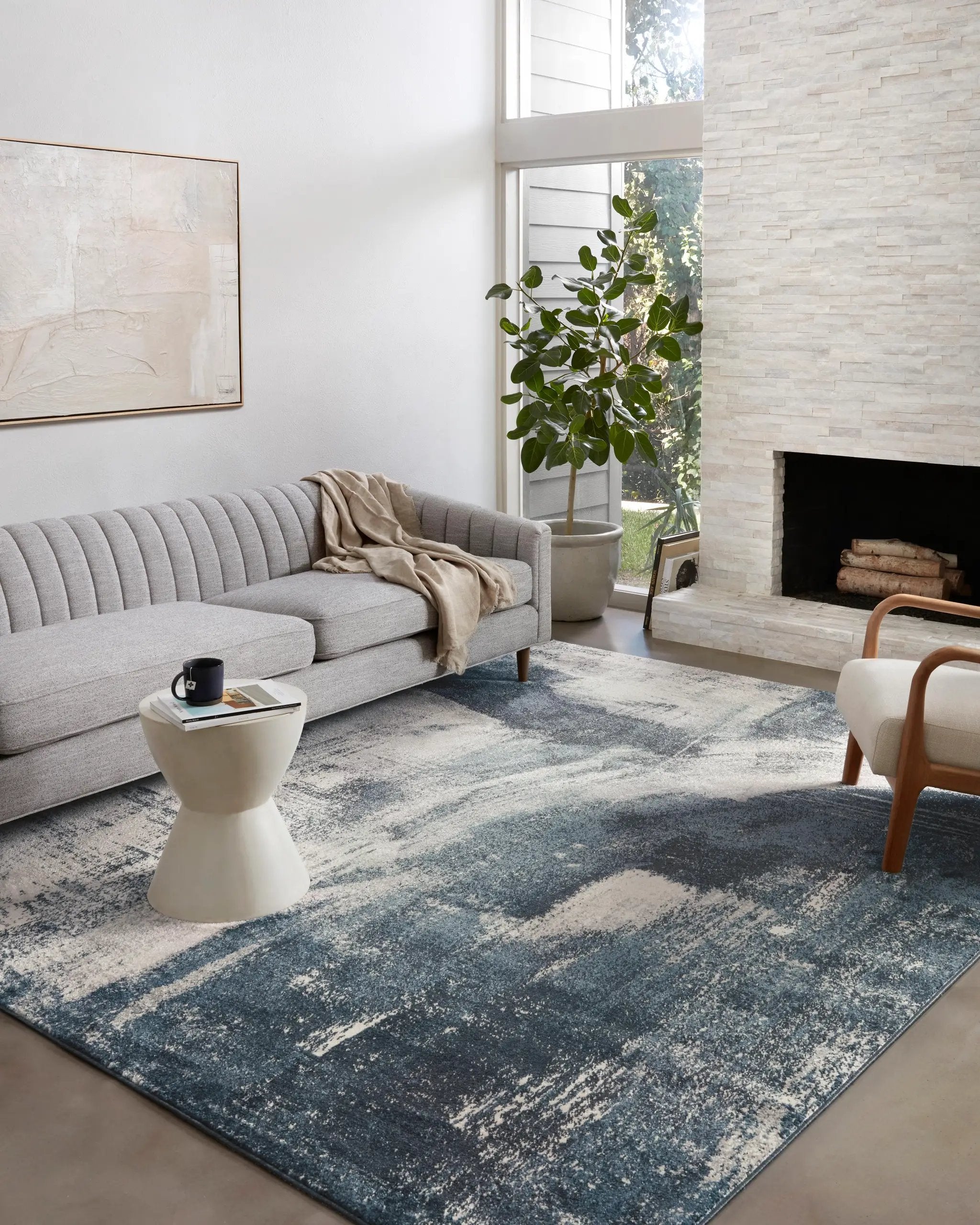 Spirit SPI-04 Indigo / Ivory Area Rug by Loloi