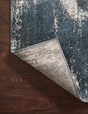 Dressed in deep indigo and refined ivory hues with abstract detail, the Spirit SPI-04 Indigo / Ivory Area Rug is a power-loomed 100% polypropylene area rug that completes any room