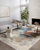 The Spirit SPI-05 Stone / Multi Area Rug transforms any space with grounding stone and vibrant multi-toned tones and abstract design in a power-loomed 100% polypropylene area rug
