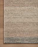 A hand-tufted 100% wool area rug in warm beige and cool slate tones with colorblock and ribbed motifs, the Stiles STI-01 Beige / Slate Area Rug grounds your room beautifully