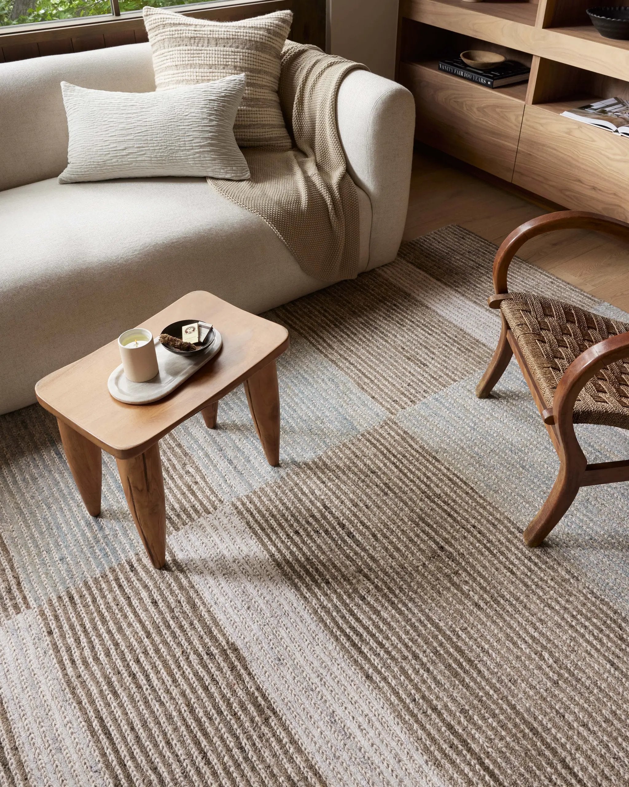 Stiles STI-02 Tobacco / Lagoon Area Rug by Loloi