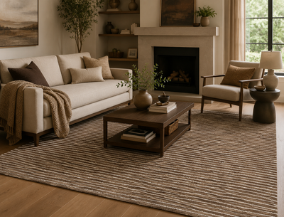 Sunday SUN-01 Mocha / Ivory Area Rug by Loloi