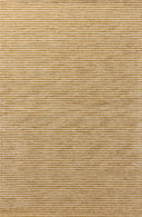 Designed in golden wheat and refined ivory hues, the Sunday SUN-01 Wheat / Ivory Area Rug is a hand-tufted wool area rug that stands out