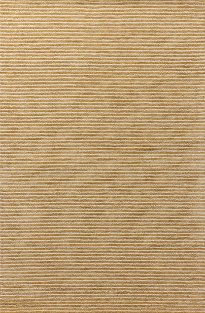 Designed in golden wheat and refined ivory hues, the Sunday SUN-01 Wheat / Ivory Area Rug is a hand-tufted wool area rug that stands out