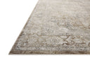 The Tabitha TAI-01 Khaki / Slate Area Rug showcases khaki and cool slate tones in a power-loomed polyester area rug with traditional style