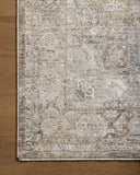 The Tabitha TAI-01 Khaki / Slate Area Rug showcases khaki and cool slate tones in a power-loomed polyester area rug with traditional style