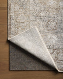 The Tabitha TAI-01 Khaki / Slate Area Rug showcases khaki and cool slate tones in a power-loomed polyester area rug with traditional style