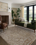Featuring warm natural and earthy clay hues and traditional detail, the Tabitha TAI-01 Natural / Clay Area Rug is a power-loomed polyester area rug for any room
