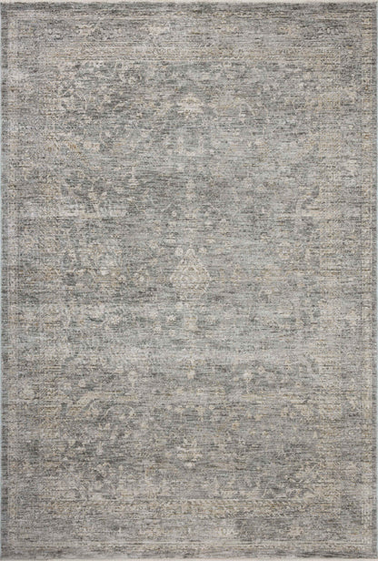 The Tabitha TAI-02 Stone / Natural Area Rug pairs grounding stone and warm natural tones and traditional patterns in a power-loomed polyester area rug