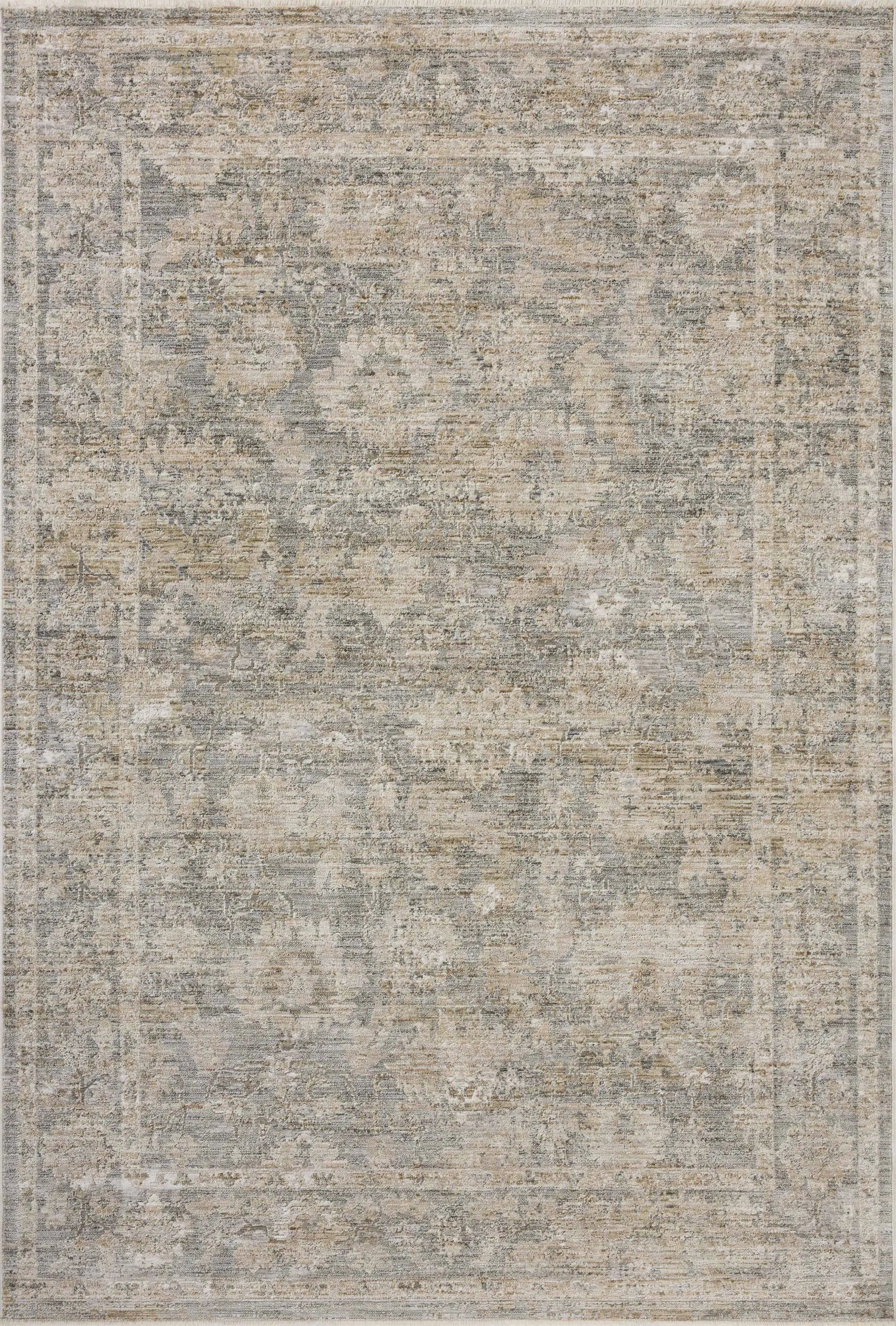 Tabitha TAI-04 Slate / Natural Area Rug by Loloi
