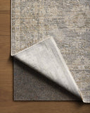 The Tabitha TAI-04 Slate / Natural Area Rug blends cool slate and warm natural tones and traditional motifs into a power-loomed polyester area rug with timeless appeal