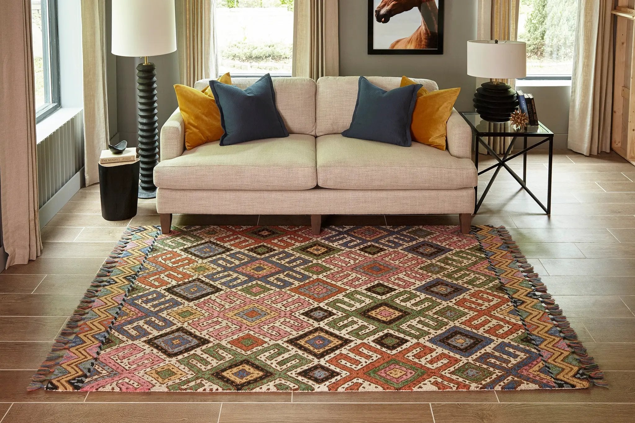 Tahoe TA-01 Multicolor Area Rug by Momeni