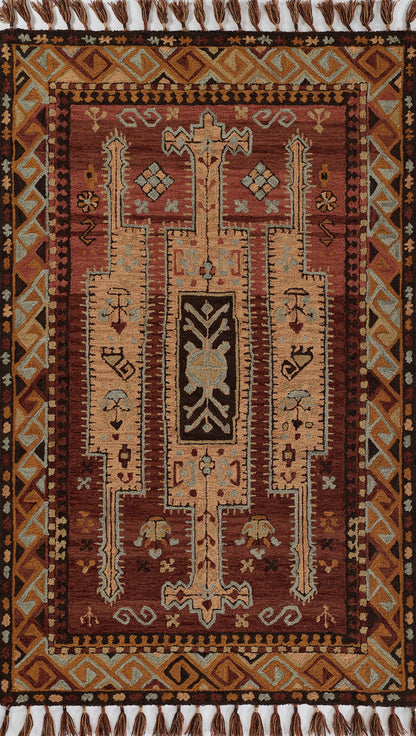 Momeni Tahoe TA-11 Terracotta Hand Tufted Area Rug