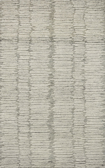 Crafted as a hand-tufted 100% wool area rug, the Tallulah TLL-04 Stone / Ivory Area Rug brings grounding stone and refined ivory warmth and abstract and linear character to your space
