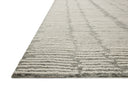Crafted as a hand-tufted 100% wool area rug, the Tallulah TLL-04 Stone / Ivory Area Rug brings grounding stone and refined ivory warmth and abstract and linear character to your space