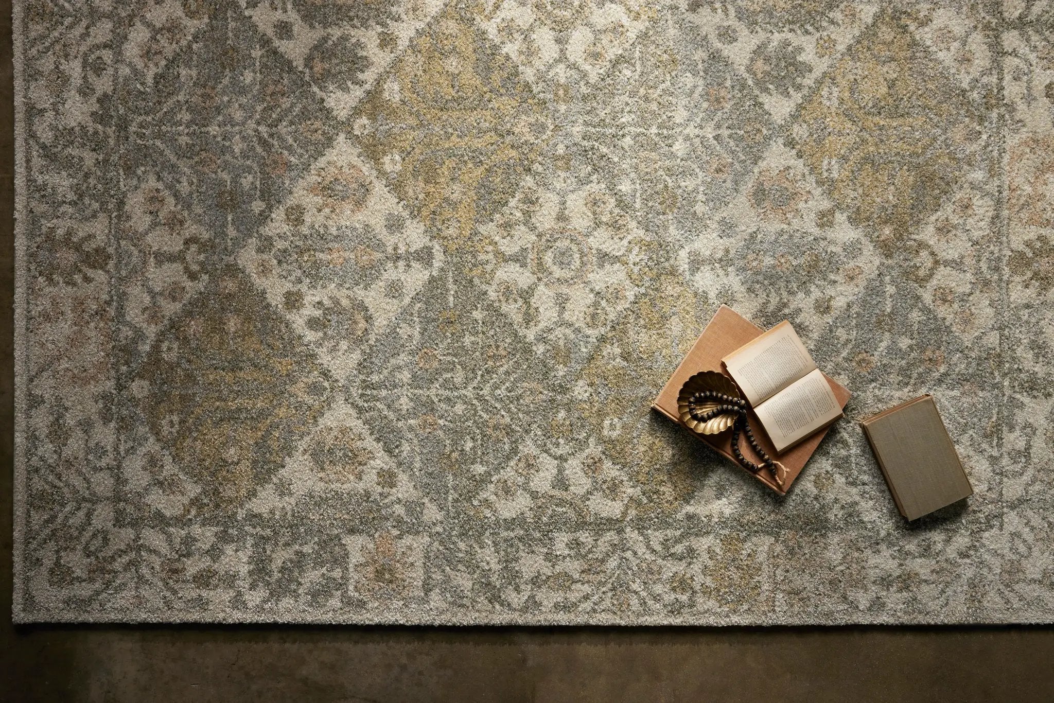 Tamryn TAM-01 Beige / Multi Area Rug by Loloi