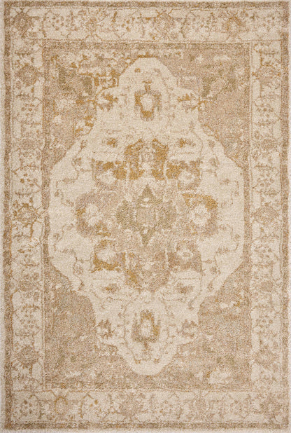 The Tamryn TAM-02 Natural / Blush Area Rug blends warm natural and delicate blush tones into a power-loomed 100% polypropylene area rug with timeless appeal